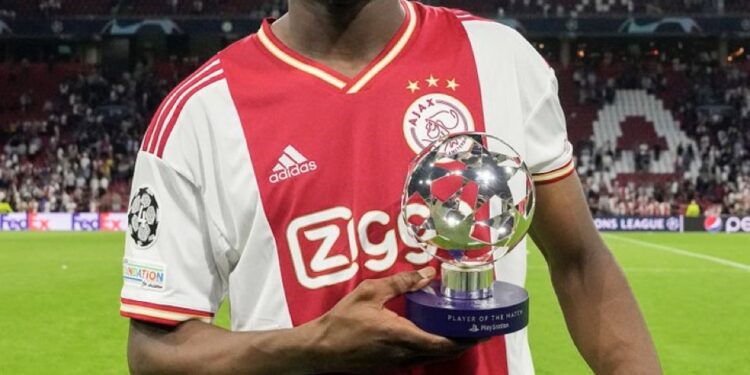 UEFA Champions League mpanyimfo apaw Ghananyi bɔɔlbɔnyi aberantsɛ Mohammed Kudus dɛ ɔno na n’argodzi sɔɔ enyi